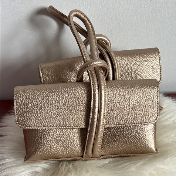 Chantecaille Handbags - 2/$15 Chantecaille Metallic Gold pouch Bag